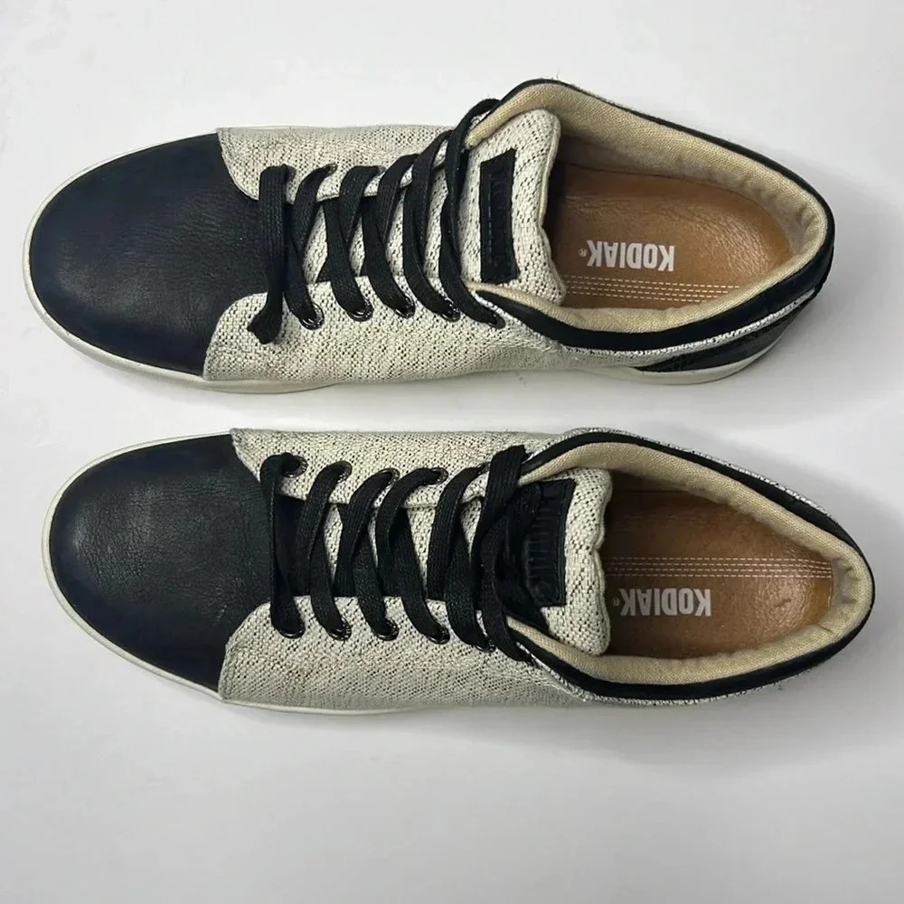 Kodiak Indra Traction Sneakers leather round toe lace up size 10 - Picture 4 of 7